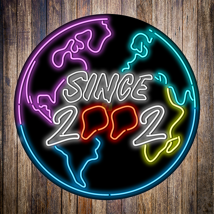 Since 2002 Neon Sign Wall Hanging