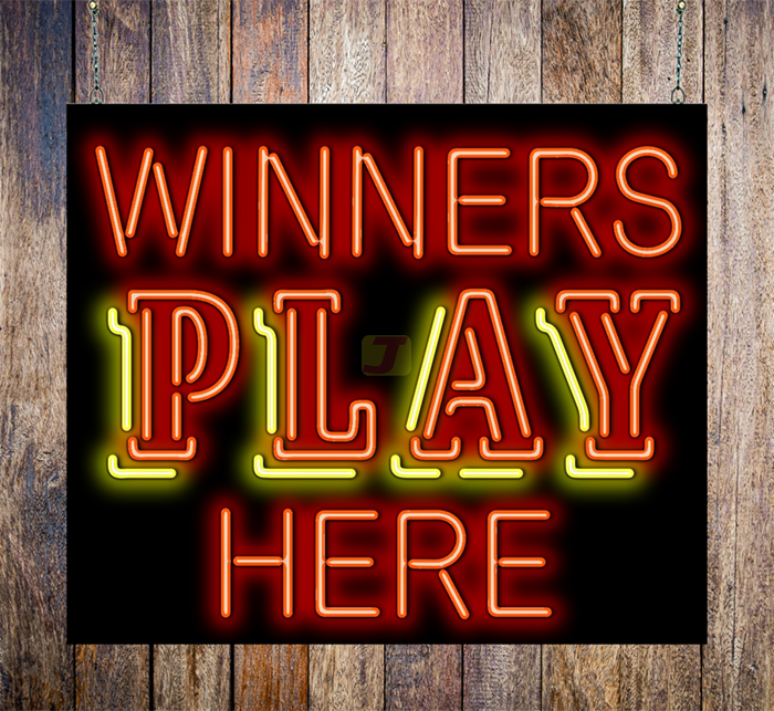 Winners Play Here Neon Sign