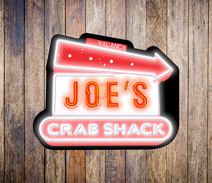 Joe's Crab Shack Neon Sign