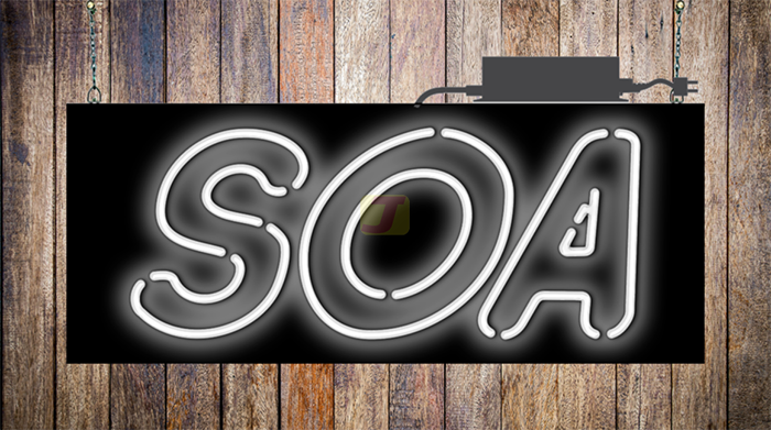 SOA Neon Sign