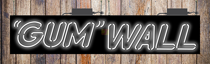 "Gum" Wall Neon Sign