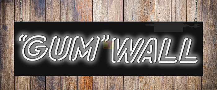 "Gum" Wall Small Neon Sign