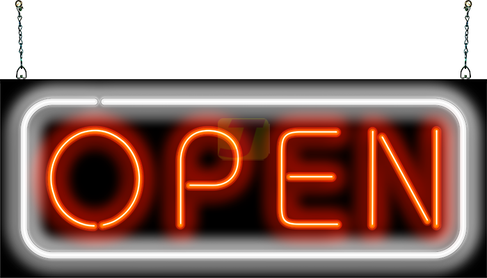 Open Neon Sign