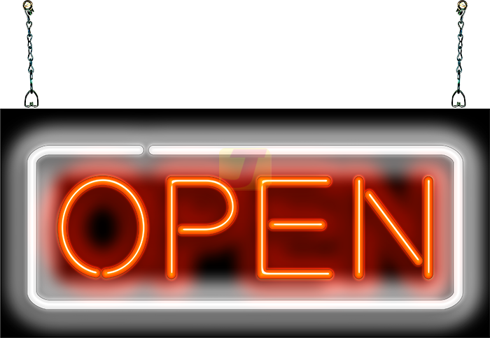 Small Open Neon Sign