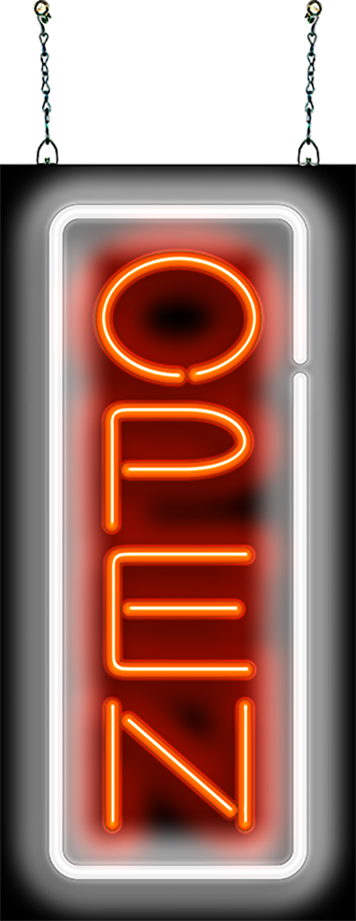 Small Vertical Open Neon Sign