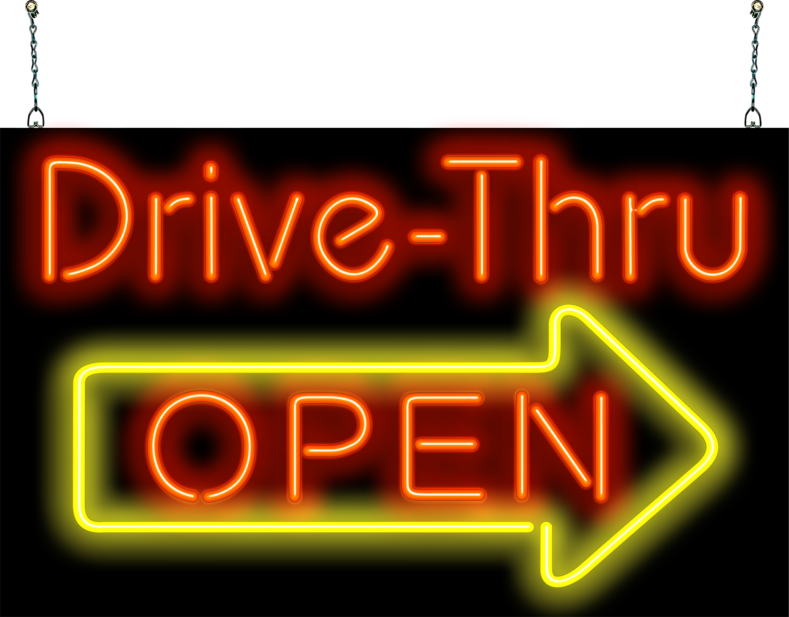 Drive Thru Open Neon Sign
