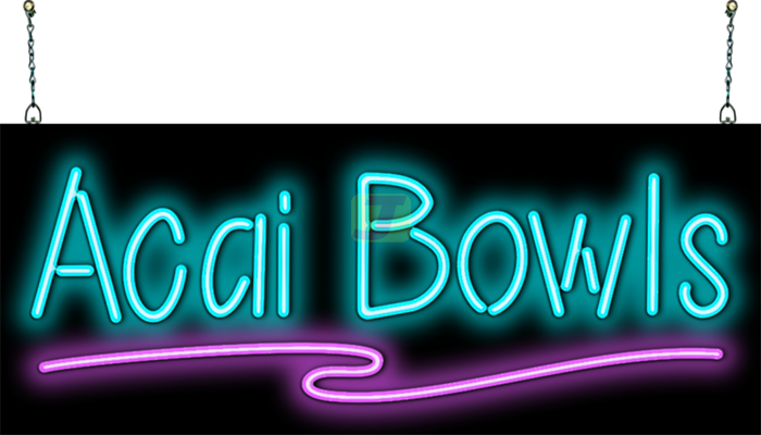 Acai Bowls Neon Sign
