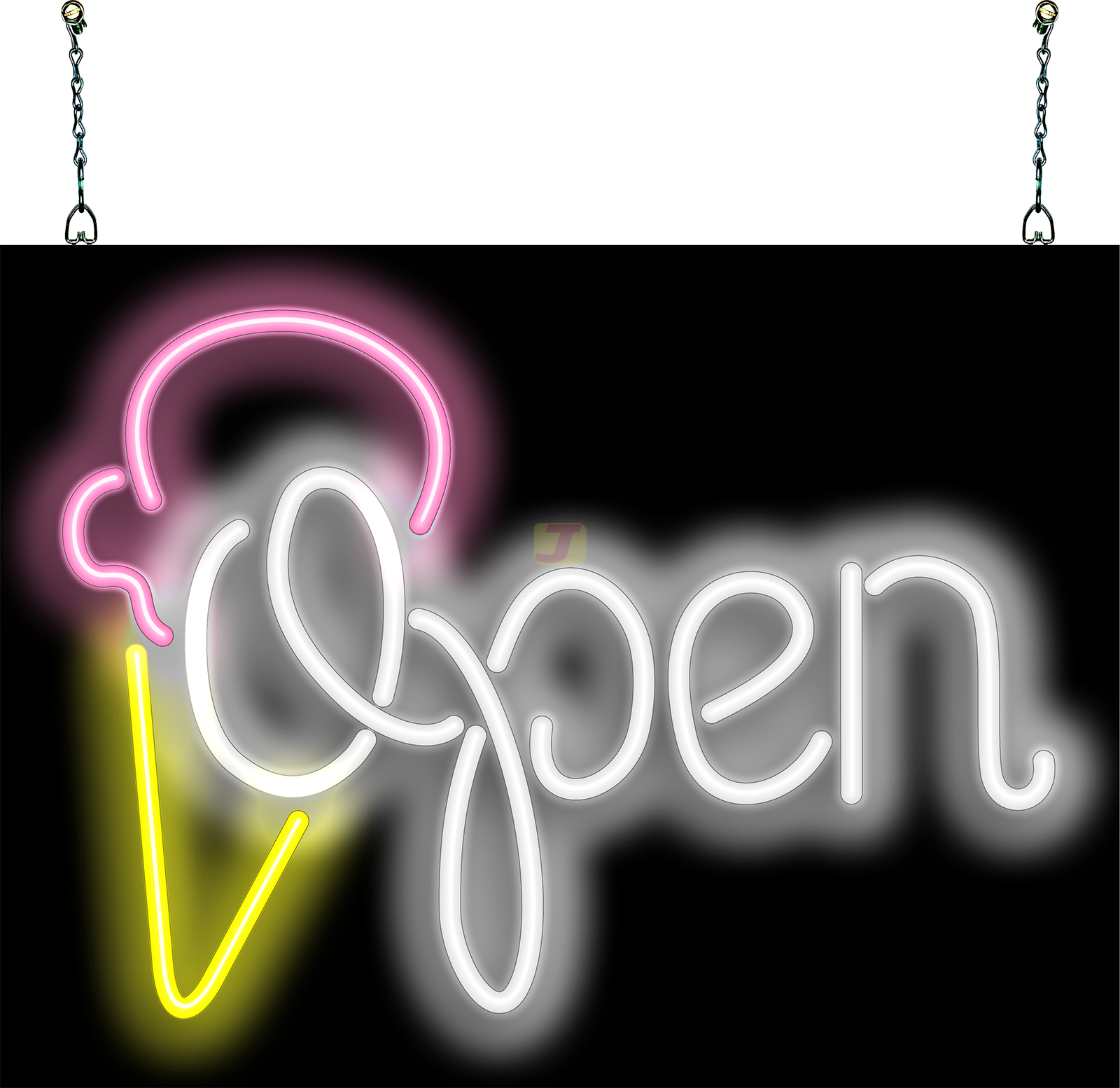 Ice Cream Open Neon Sign