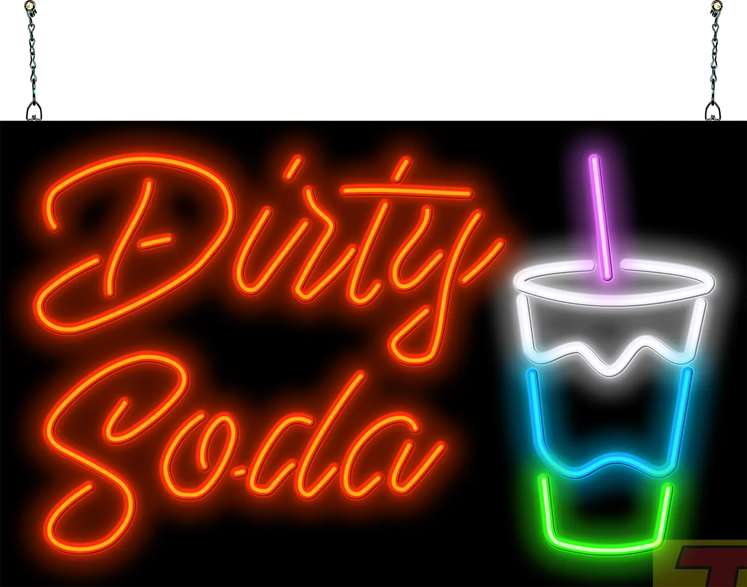 Dirty Soda Neon Sign
