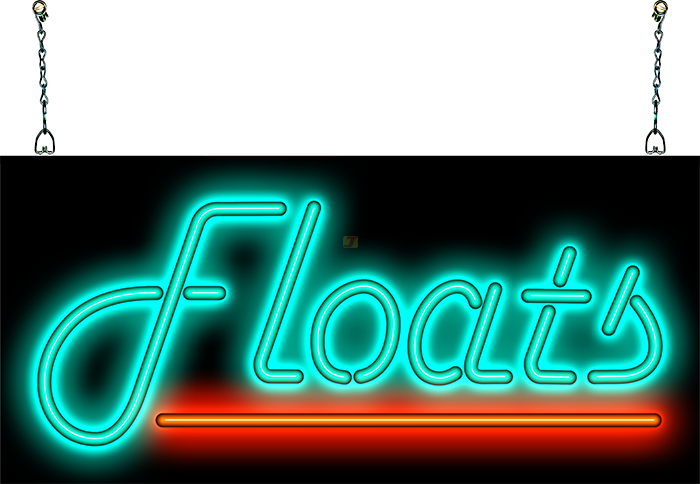 Floats Neon Sign