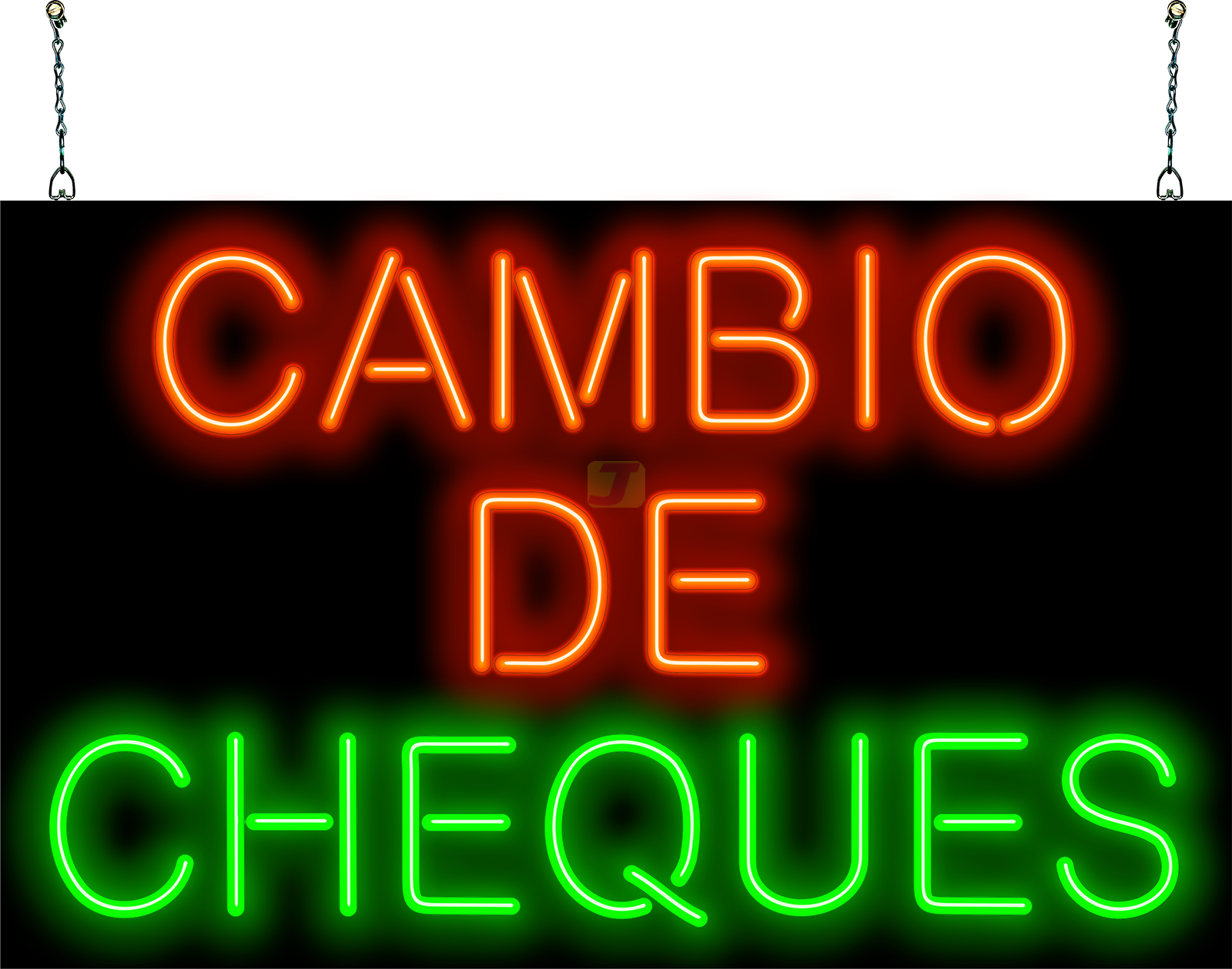 Spanish Check Cashing (Cambio De Cheques) Neon Sign