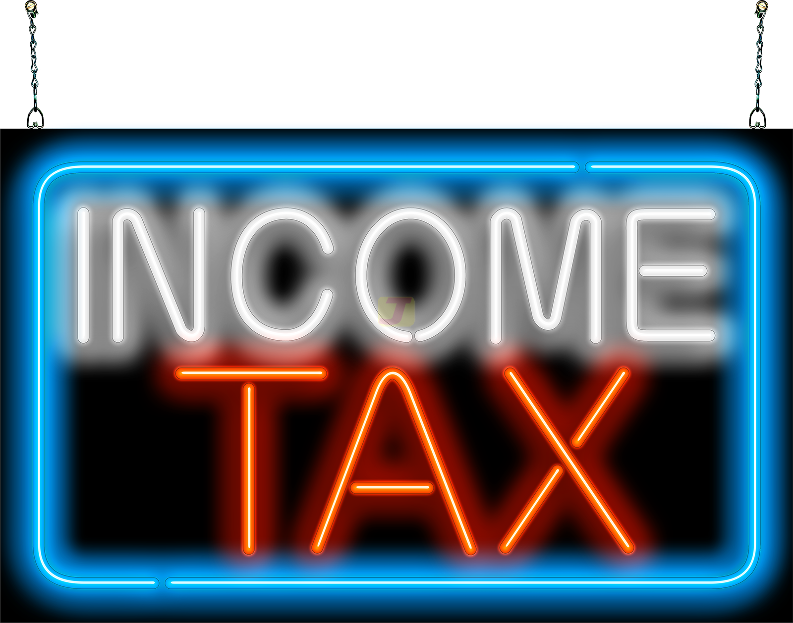 Income Tax Neon Sign