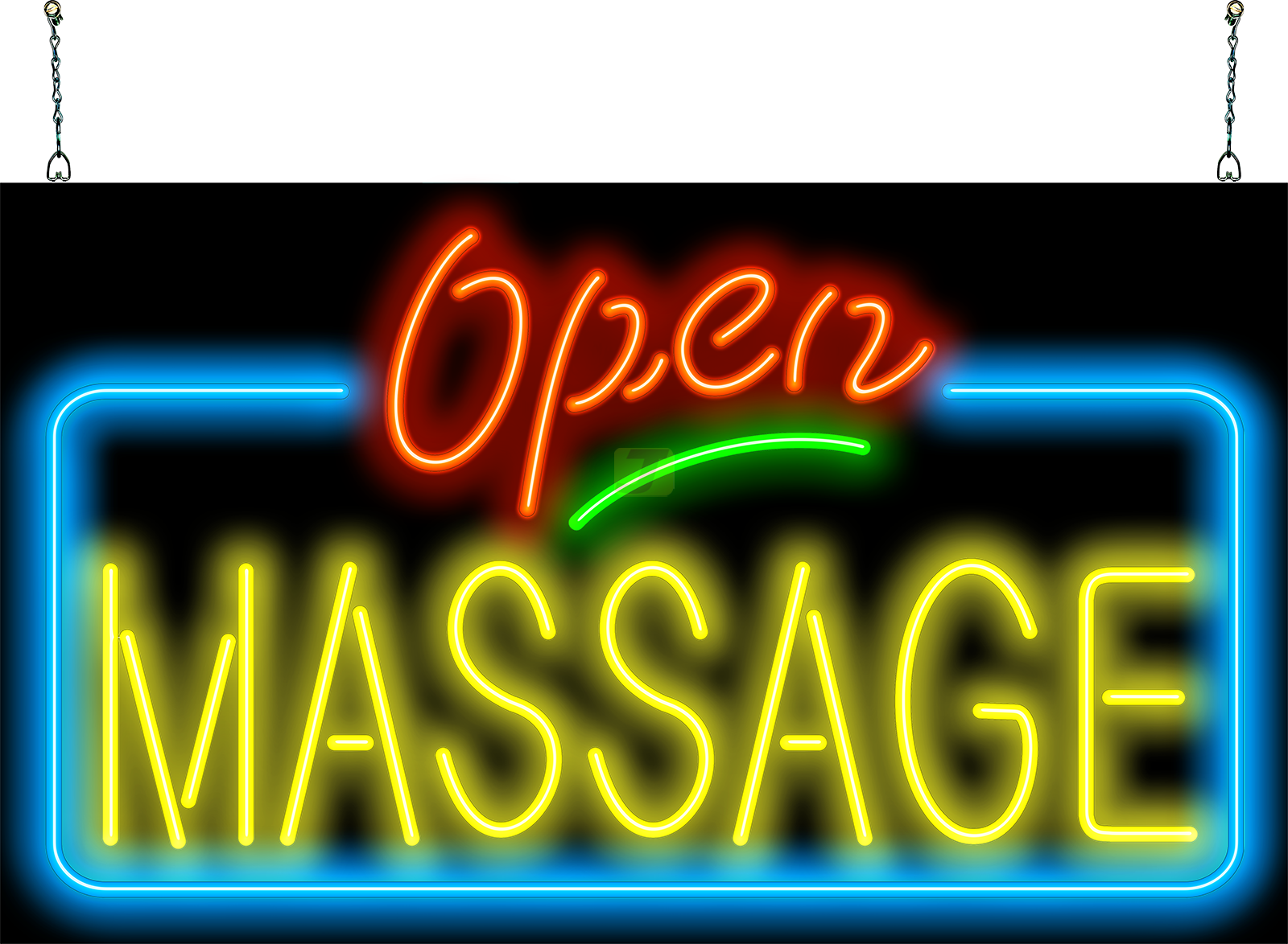Massage Open Neon Sign