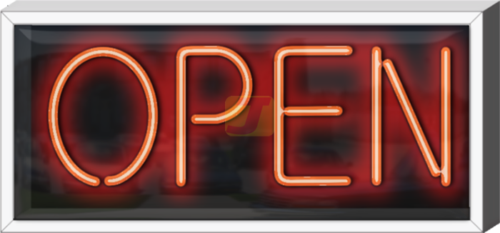 Outdoor Open Neon Sign