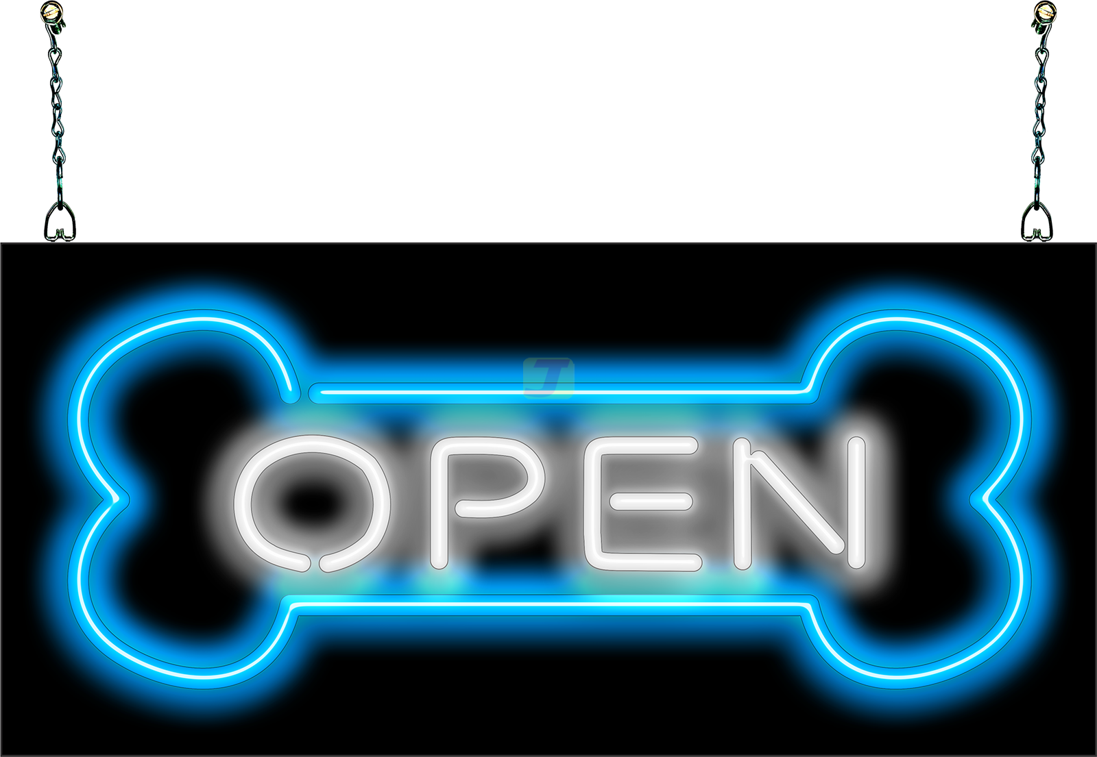 Dog Bone Open Neon Sign