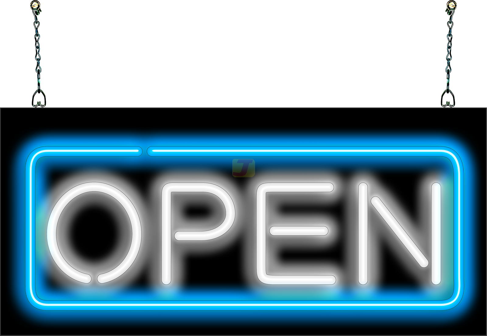 OPEN Neon Sign with Border
