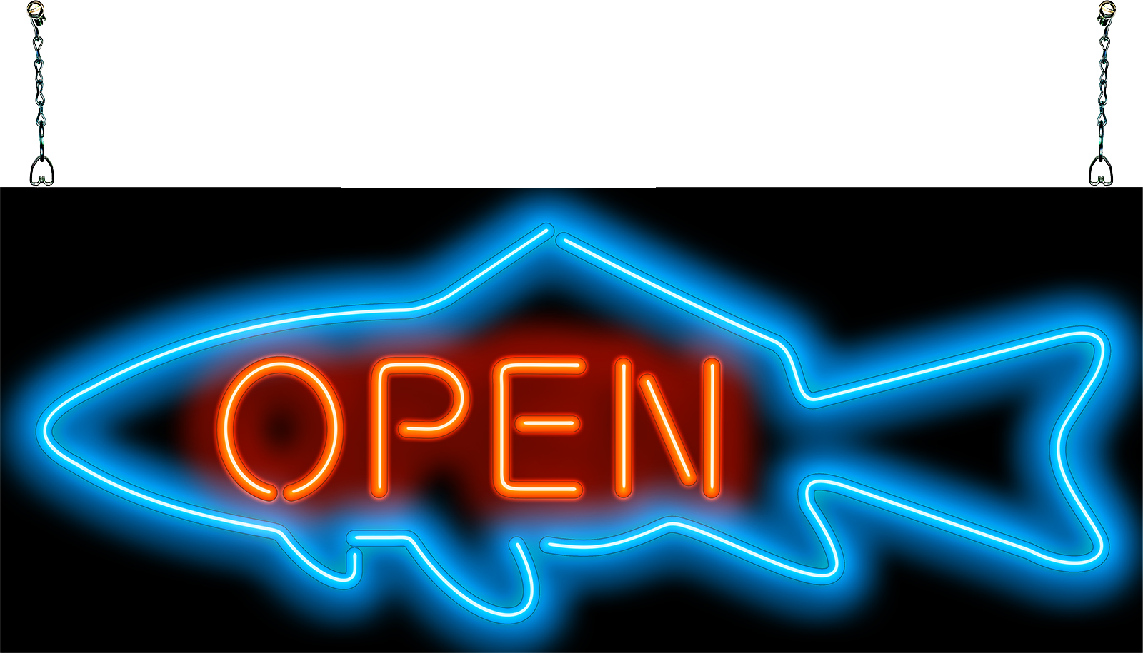 Fish Open Neon Sign
