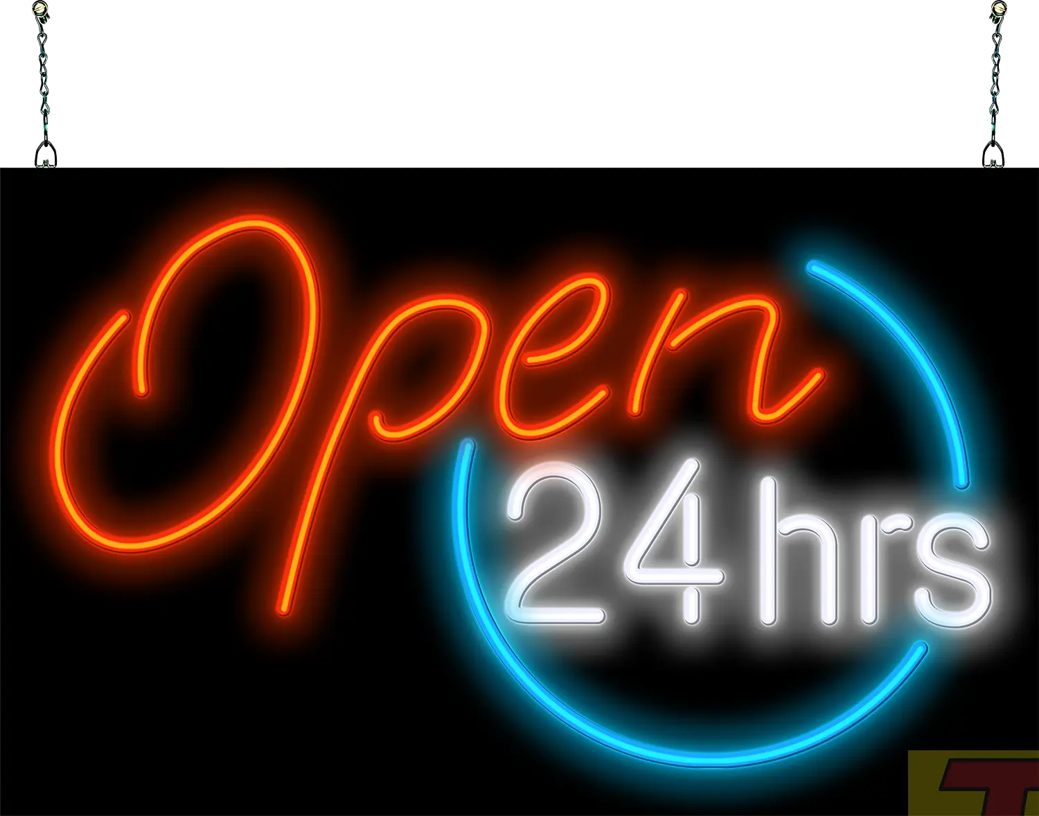 Open 24 Hours Neon Sign