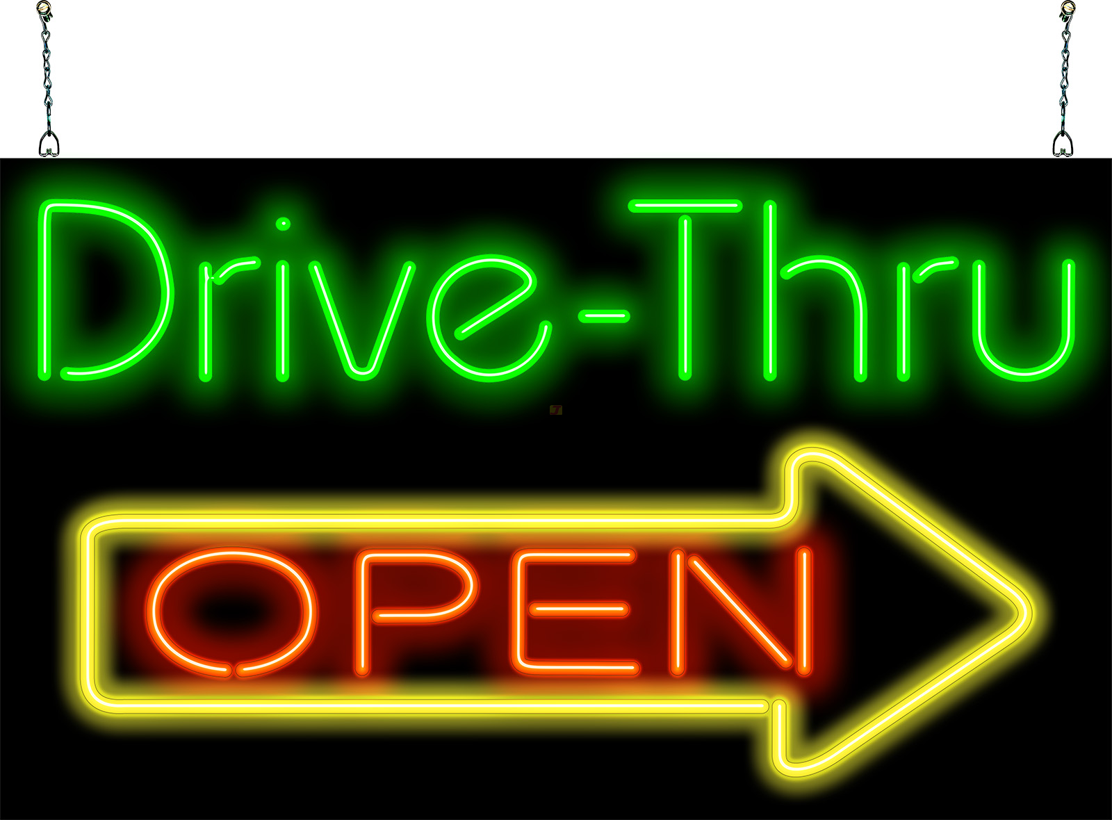 Drive-Thru Open Neon Sign X-tra Large