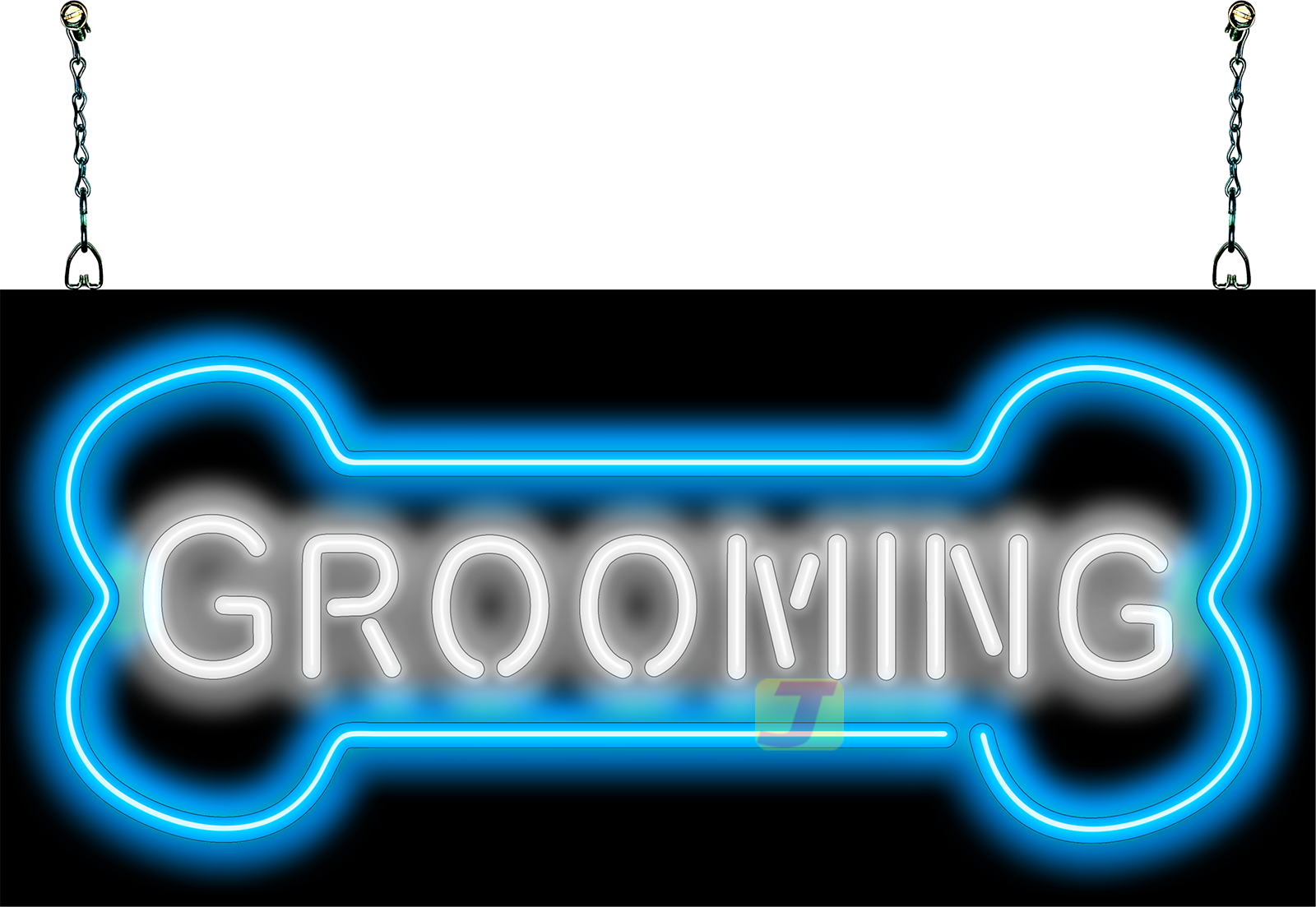 Dog Bone Grooming Neon Sign