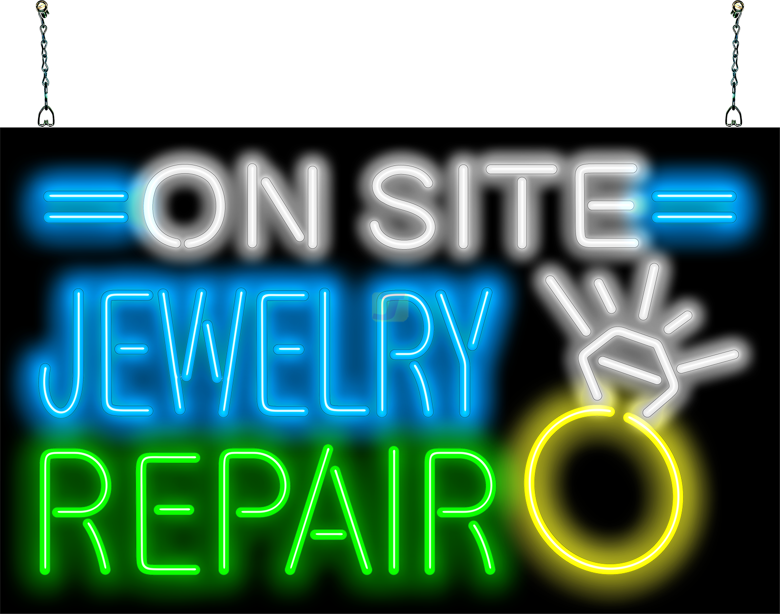 On Site Jewelry Repair Neon Sign