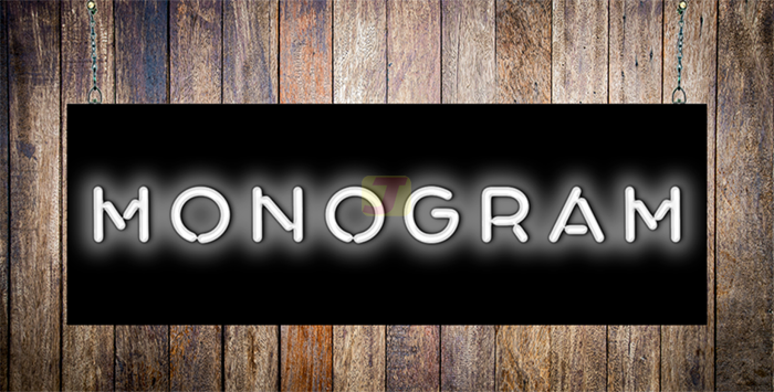 Monogram Neon Sign