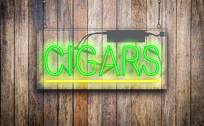 Small Cigars Neon Sign