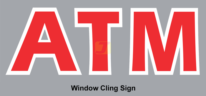 ATM Window Cling