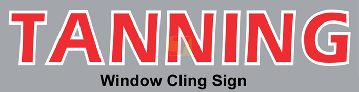 TANNING Window Cling