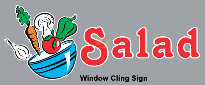 Salad Window Cling