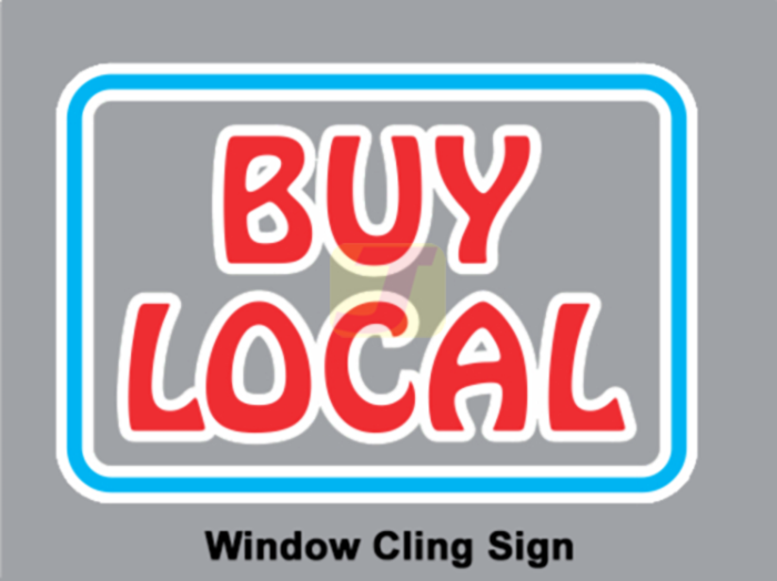 Buy Local Window Cling