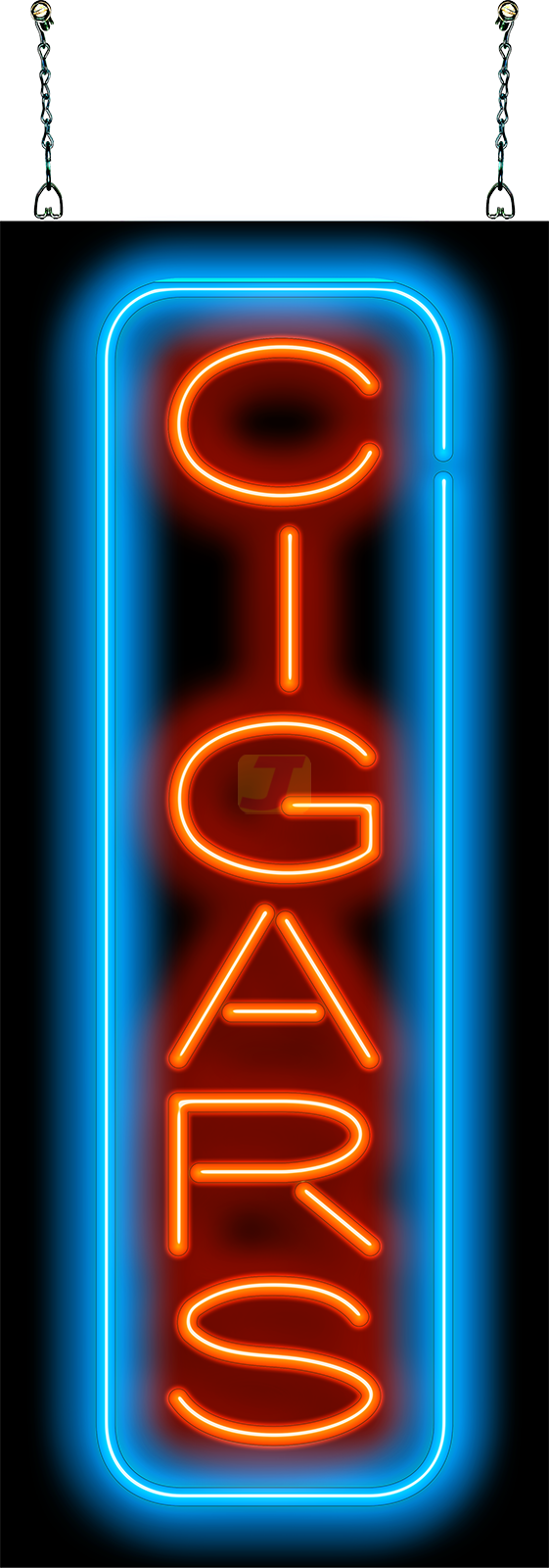 Cigars Vertical Neon Sign