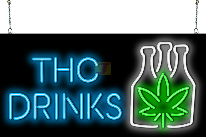 THC Drinks Neon Sign