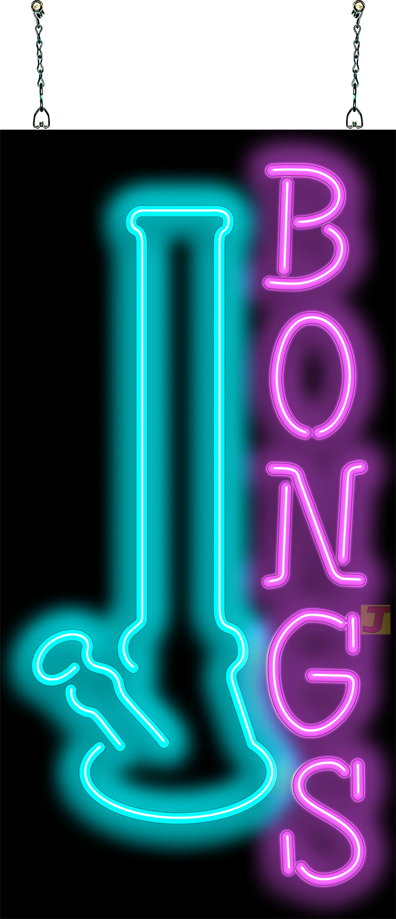 Bongs Neon Sign with Graphic