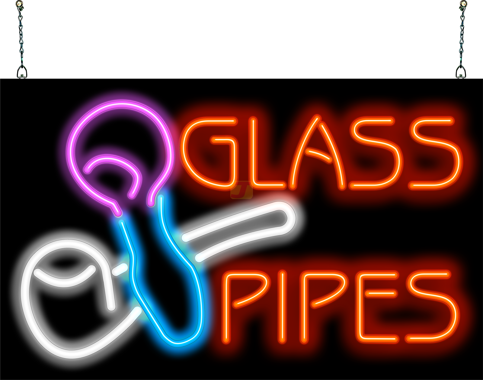 Glass Pipes Neon Sign