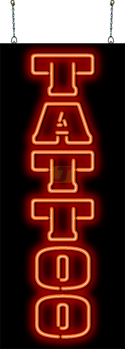 Tattoo Neon Sign XL Vertical
