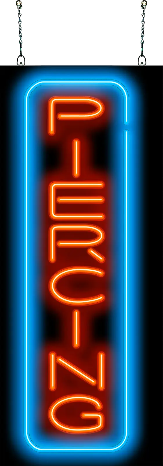 Piercing Vertical Neon Sign