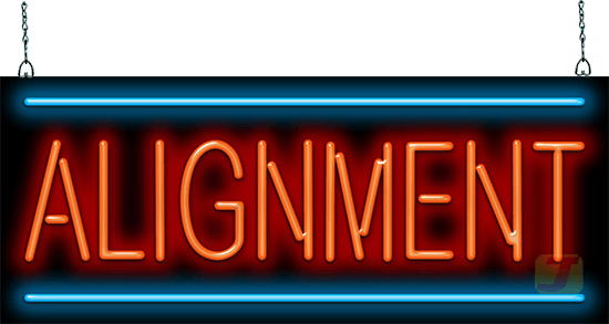 Alignment Neon Sign