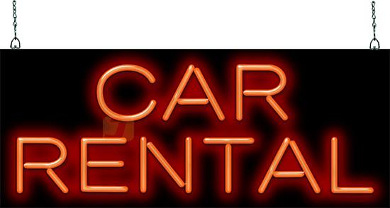 Car Rental Neon Sign