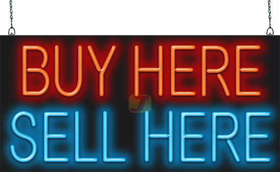 Buy Here Sell Here Neon Sign