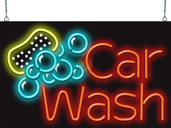 Car Wash Neon Sign