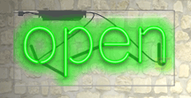 Open Neon Sign