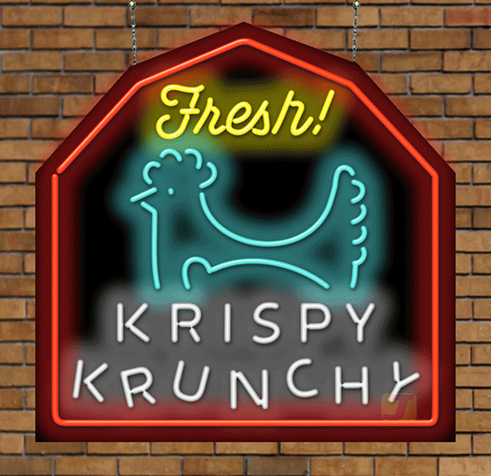 Fresh Krispy Krunchy Neon Sign