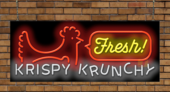 Fresh Krispy Krunchy Neon Sign Price Quote
