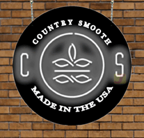 Country Smooth Circular Logo Neon Sign