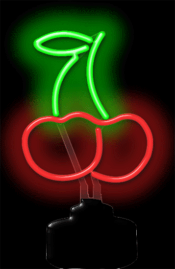Cherrys Neon Sculpture