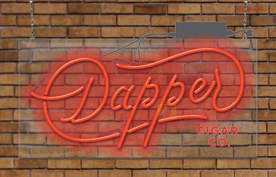 Dapper Cigar Co. Neon Sign