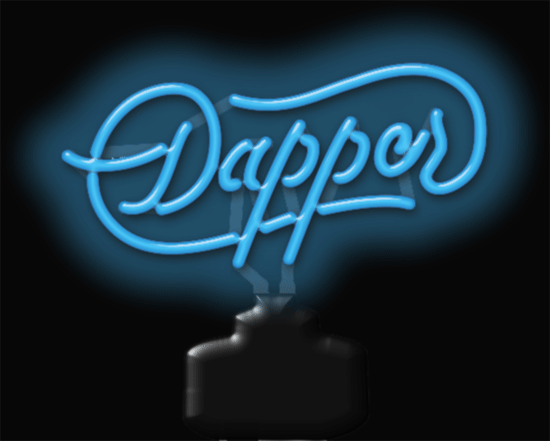 Dapper Neon Sculpture