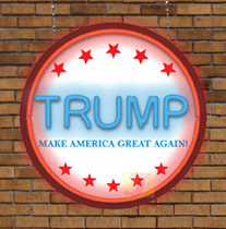 TRUMP Contoured Neon Sign