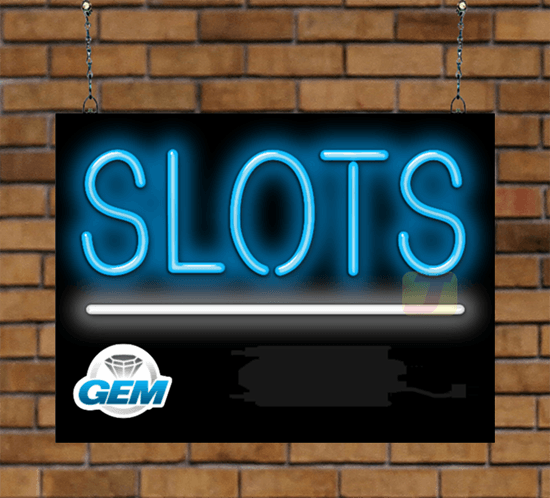 Slots Neon Sign